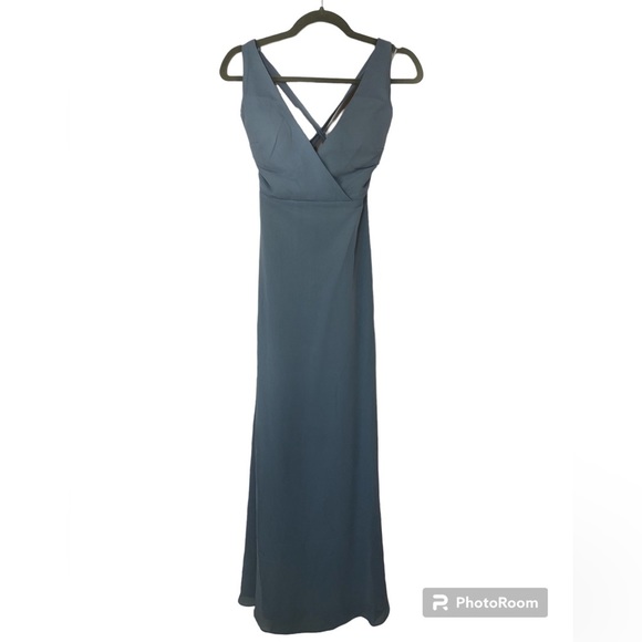 Birdy Grey Dresses & Skirts - Birdy Grey Women’s Dress Moni Silver Gray Side Pockets Convertible Back